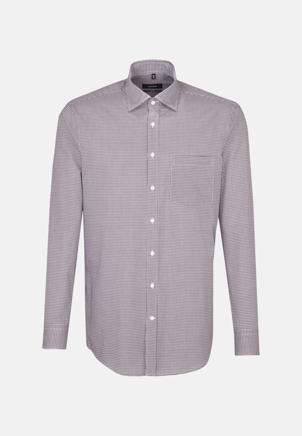 Non-iron Poplin Business Shirt in Comfort with Covered-Button-Down-Collar in Red | Seidensticker Onlineshop