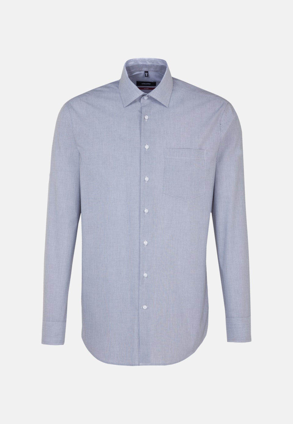 Non-iron Poplin Business Shirt in Regular with Kent-Collar and extra long sleeve in Dark blue | Seidensticker Onlineshop
