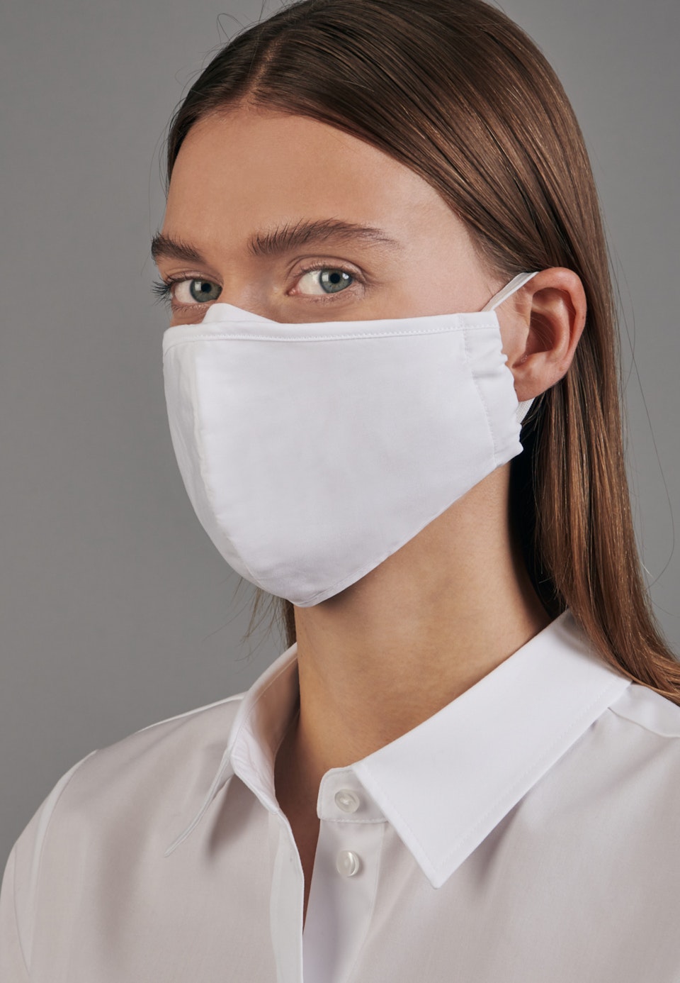 10er-Pack Mund-Nasen-Masken aus 100% Baumwolle in Weiß | Seidensticker Onlineshop