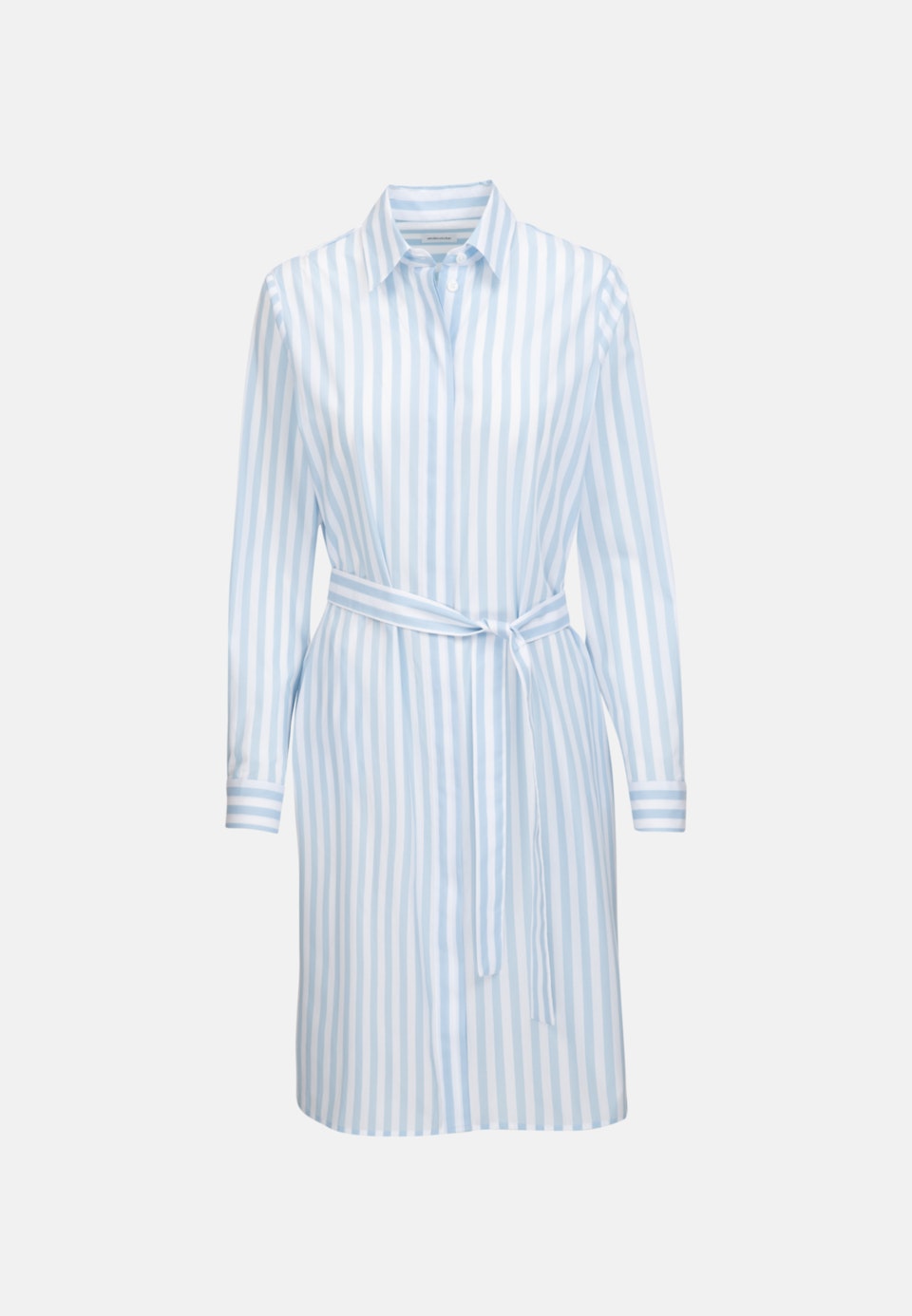 Popeline Midi Dress made of 100% Cotton in Light blue | Seidensticker Onlineshop