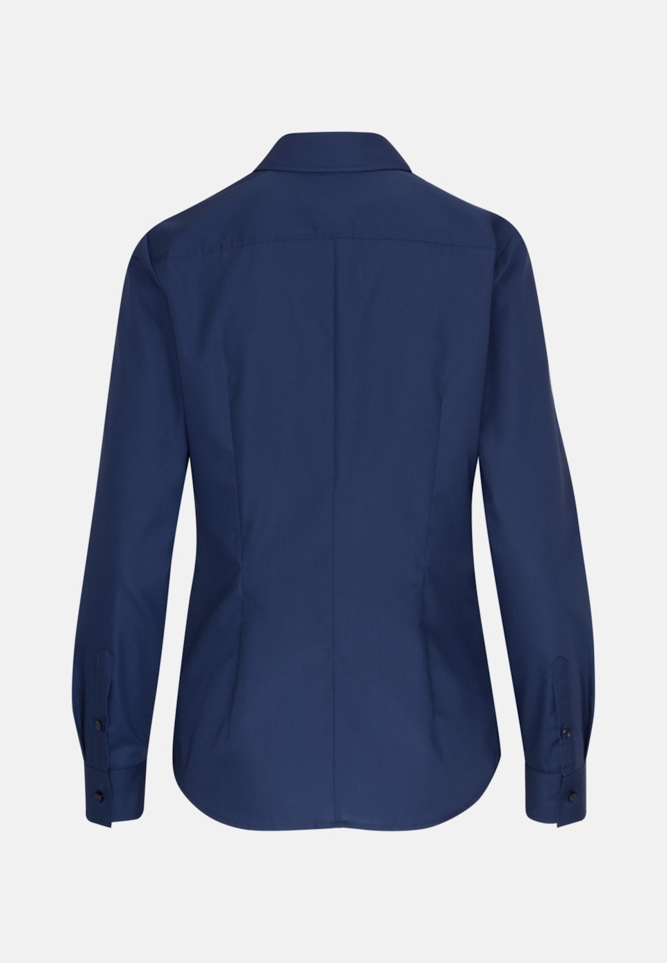 Bügelfreie Fil a fil Hemdbluse aus 100% Baumwolle in Dunkelblau | Seidensticker Onlineshop