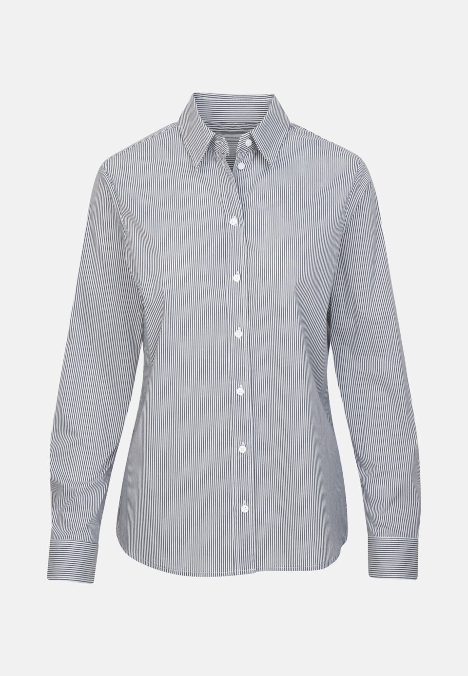 Poplin Shirt Blouse made of cotton blend in Dark blue | Seidensticker Onlineshop
