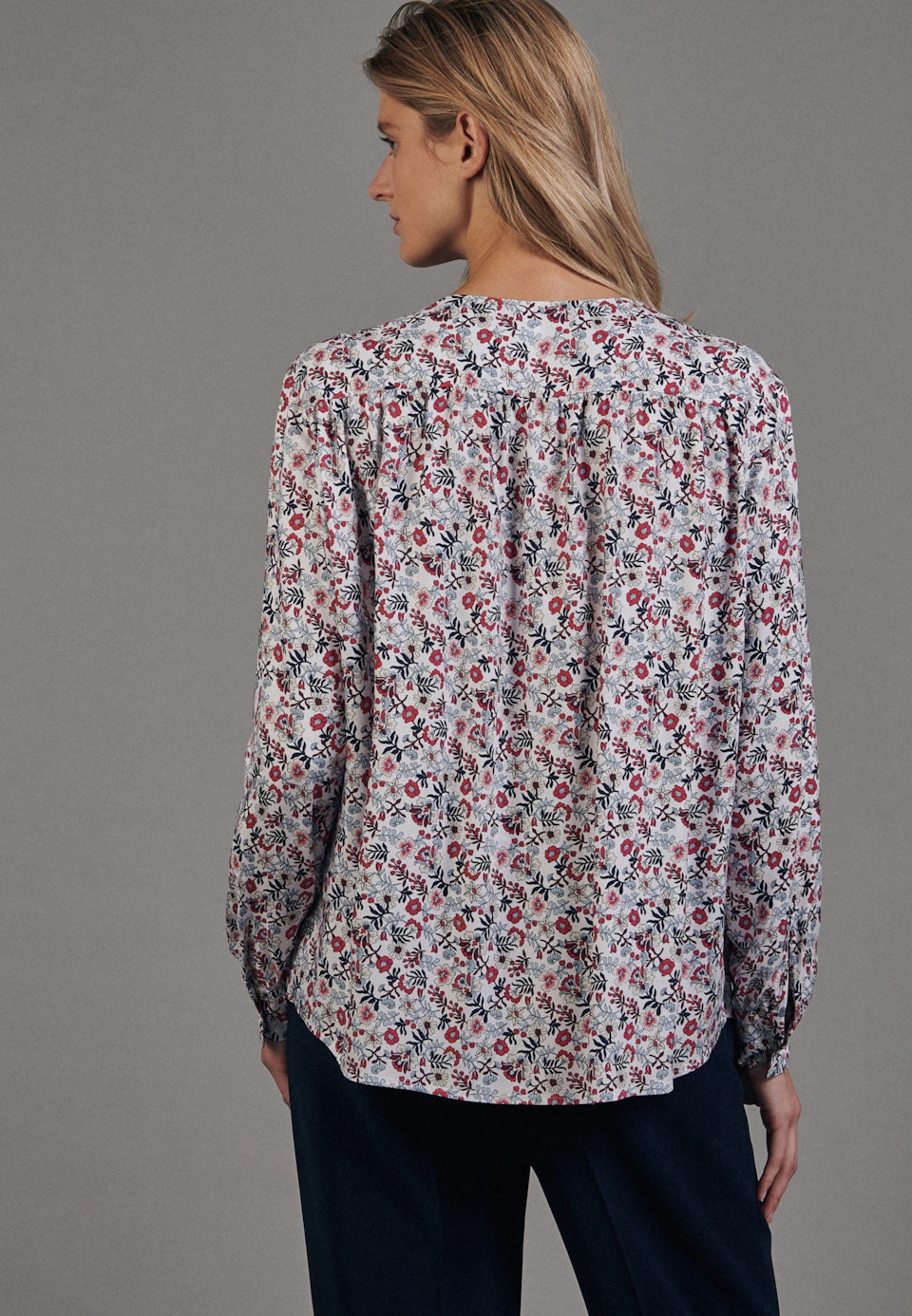 Twill Shirtbluse aus 100% Viskose in Weiß | Seidensticker Onlineshop
