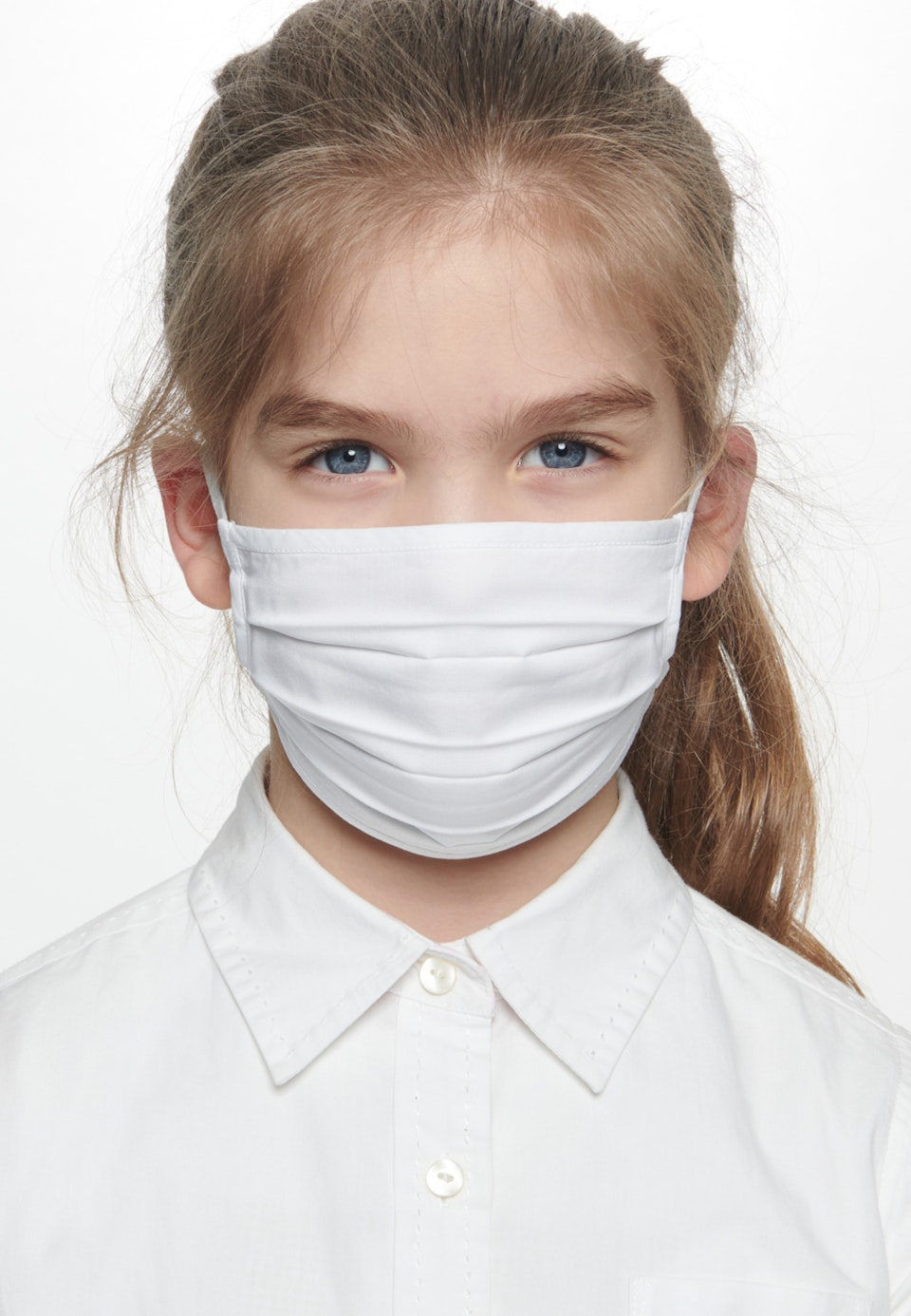 10er-Pack Kinder Mund-Nasen-Masken aus 100% Baumwolle in Weiß | Seidensticker Onlineshop