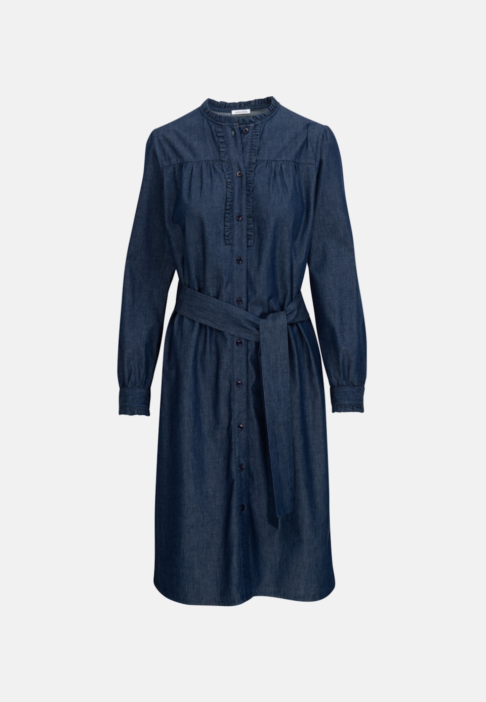 Denim Midi Dress made of 100% Cotton in Dark blue | Seidensticker Onlineshop