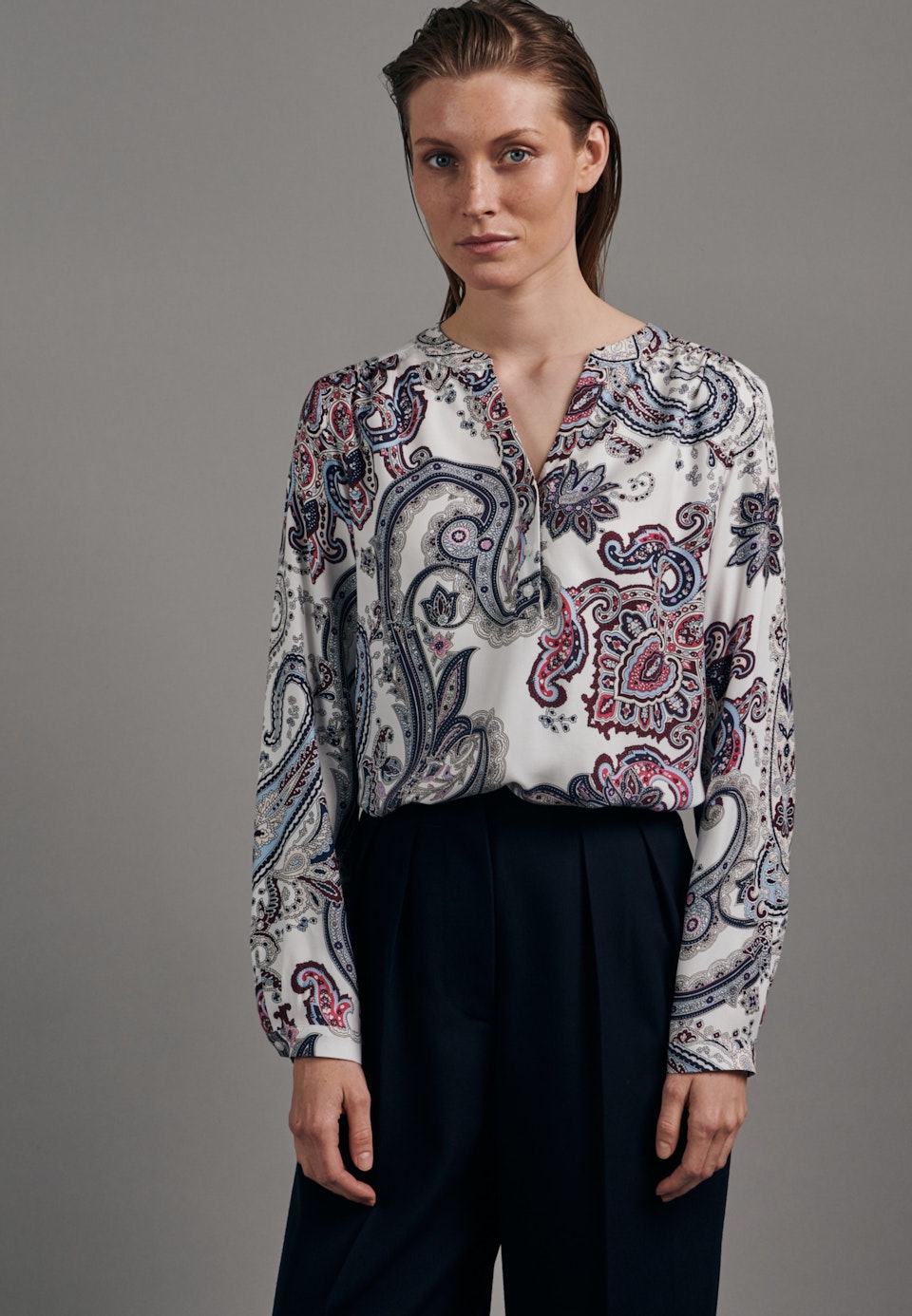 Twill Tunic made of 100% Viscose in White | Seidensticker Onlineshop