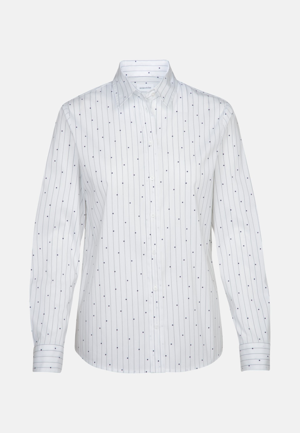 Poplin Shirt Blouse made of cotton blend in White | Seidensticker Onlineshop