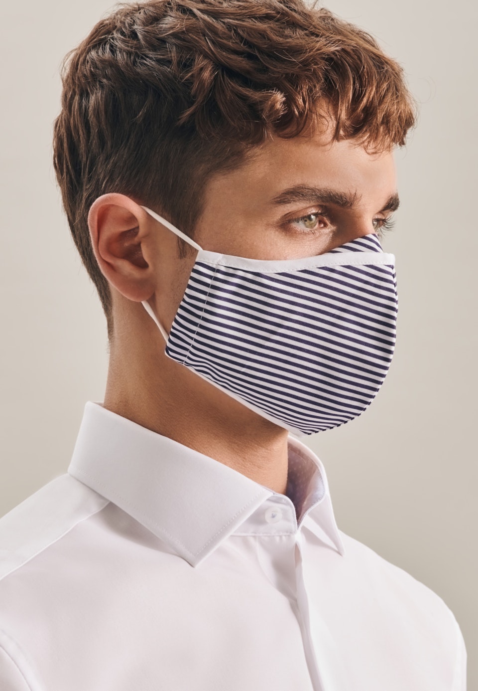 10er-Pack Mund-Nasen-Masken aus 100% Baumwolle in Dunkelblau | Seidensticker Onlineshop