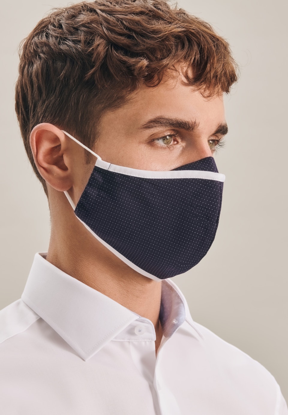 10er-Pack Mund-Nasen-Masken aus 100% Baumwolle in Dunkelblau | Seidensticker Onlineshop