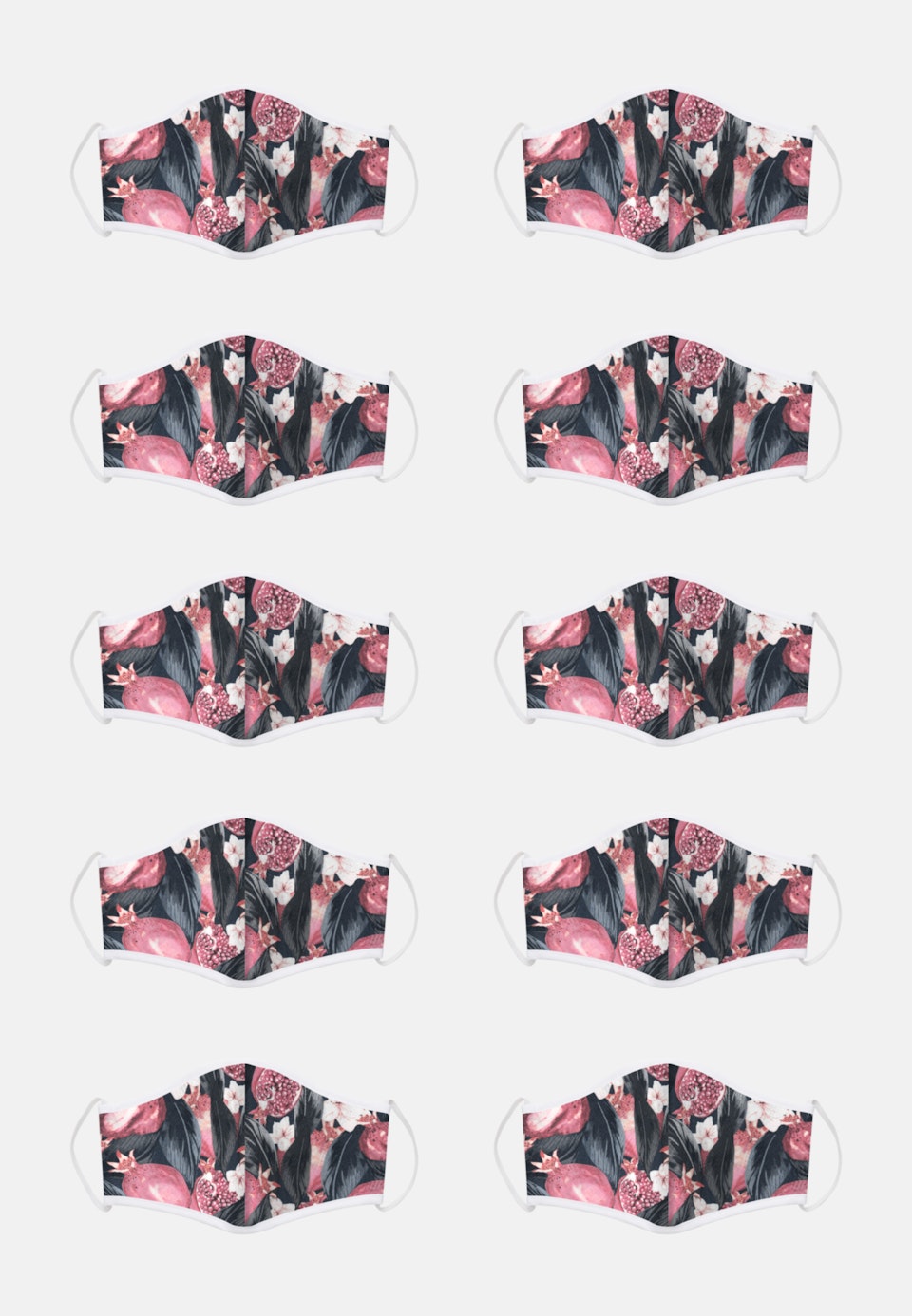 10er-Pack Mund-Nasen-Masken aus 100% Baumwolle in Rosa/Pink | Seidensticker Onlineshop