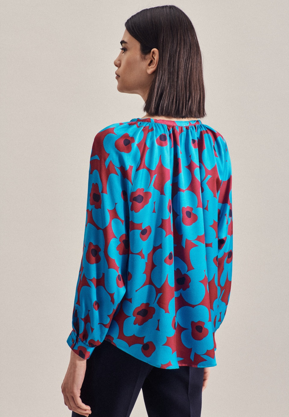 Satin Shirtbluse in Rot | Seidensticker Onlineshop
