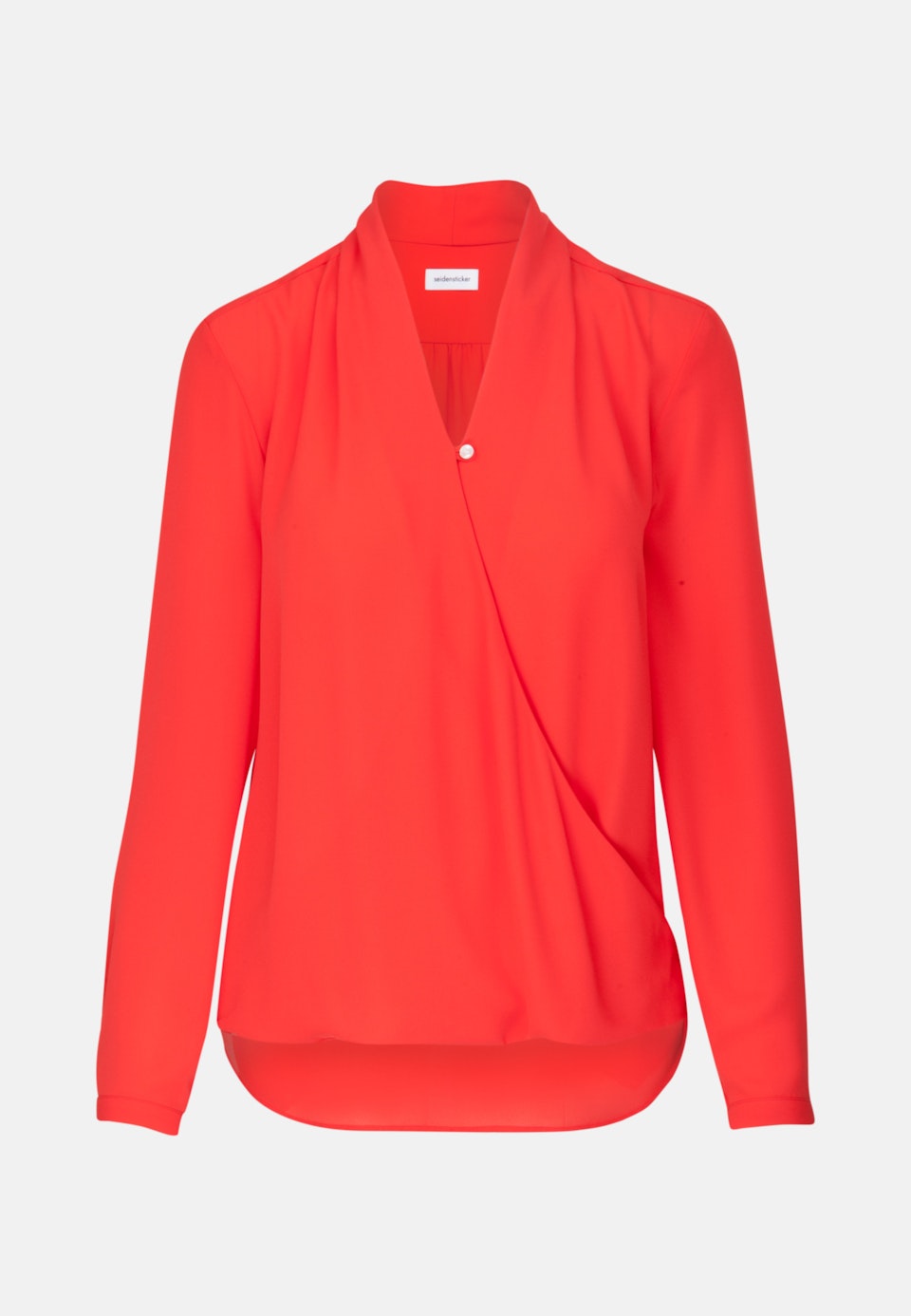 Krepp Wickelbluse aus 100% Polyester in Rot | Seidensticker Onlineshop