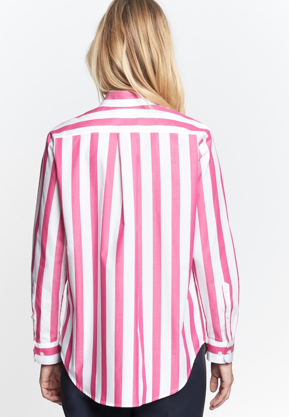 Satin Hemdbluse aus 100% Baumwolle in Rosa/Pink | Seidensticker Onlineshop