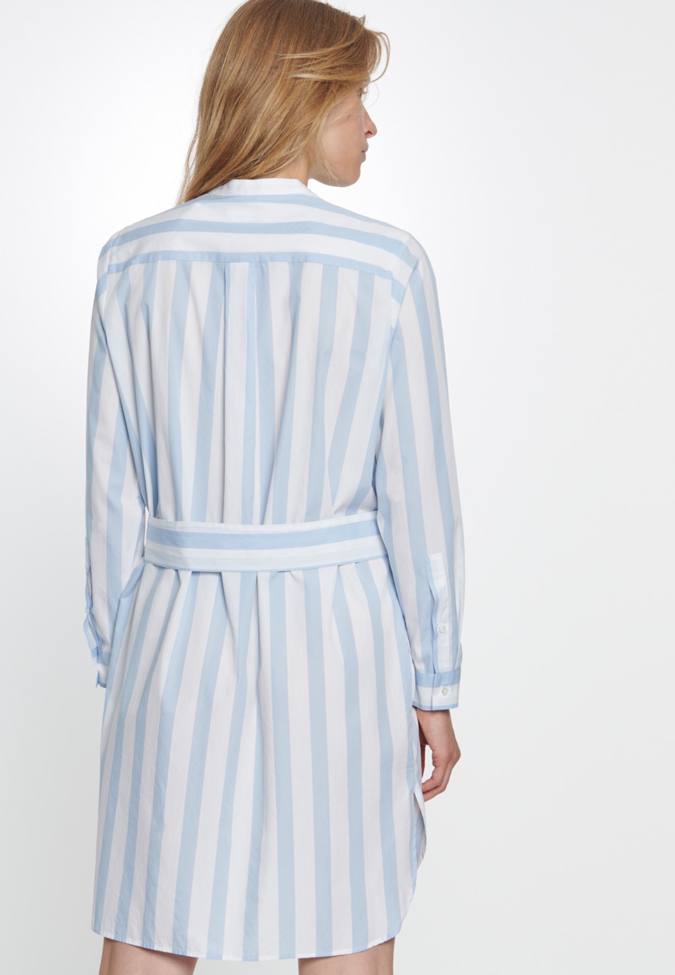 Popeline Midi Kleid aus 100% Baumwolle in Hellblau | Seidensticker Onlineshop