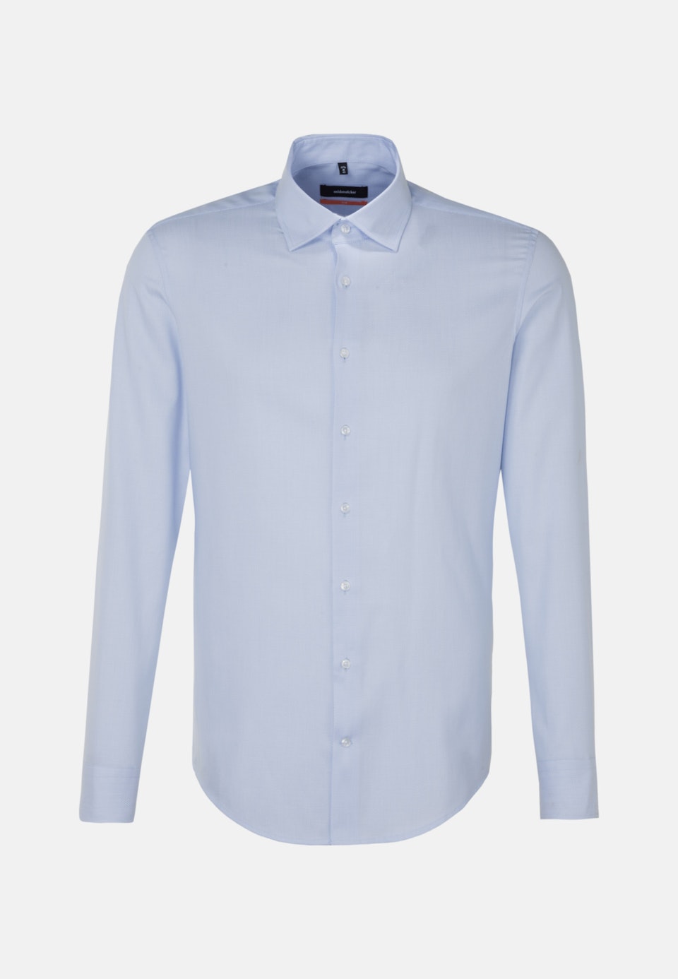 Bügelleichtes Struktur Business Hemd in Slim mit Kentkragen in Hellblau | Seidensticker Onlineshop