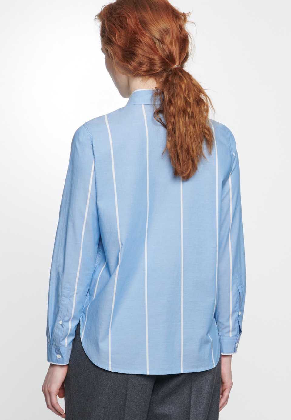 Popeline Hemdbluse aus 100% Baumwolle in Hellblau | Seidensticker Onlineshop