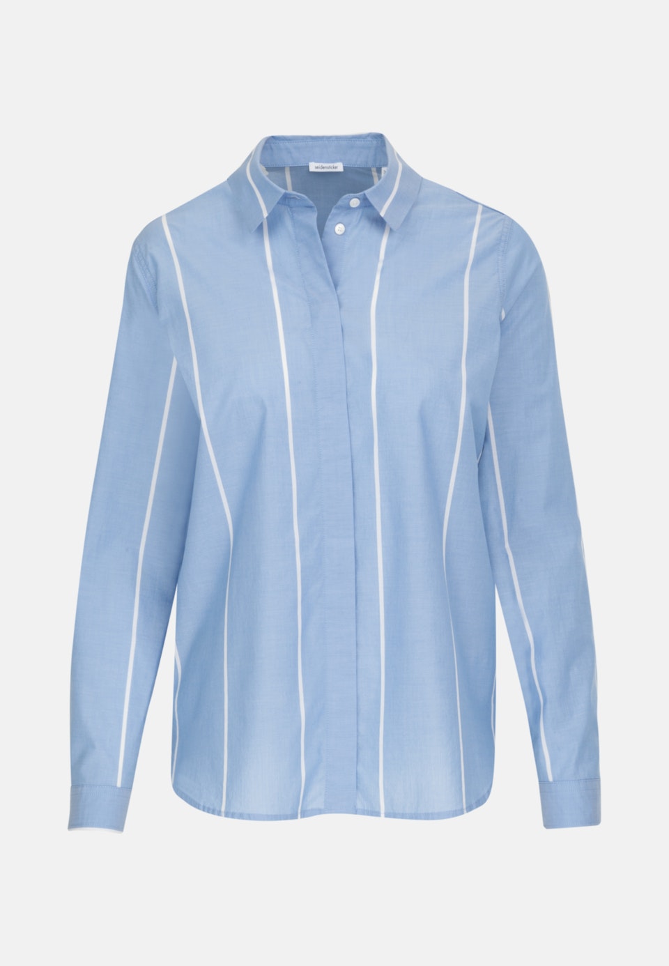Popeline Hemdbluse aus 100% Baumwolle in Hellblau | Seidensticker Onlineshop