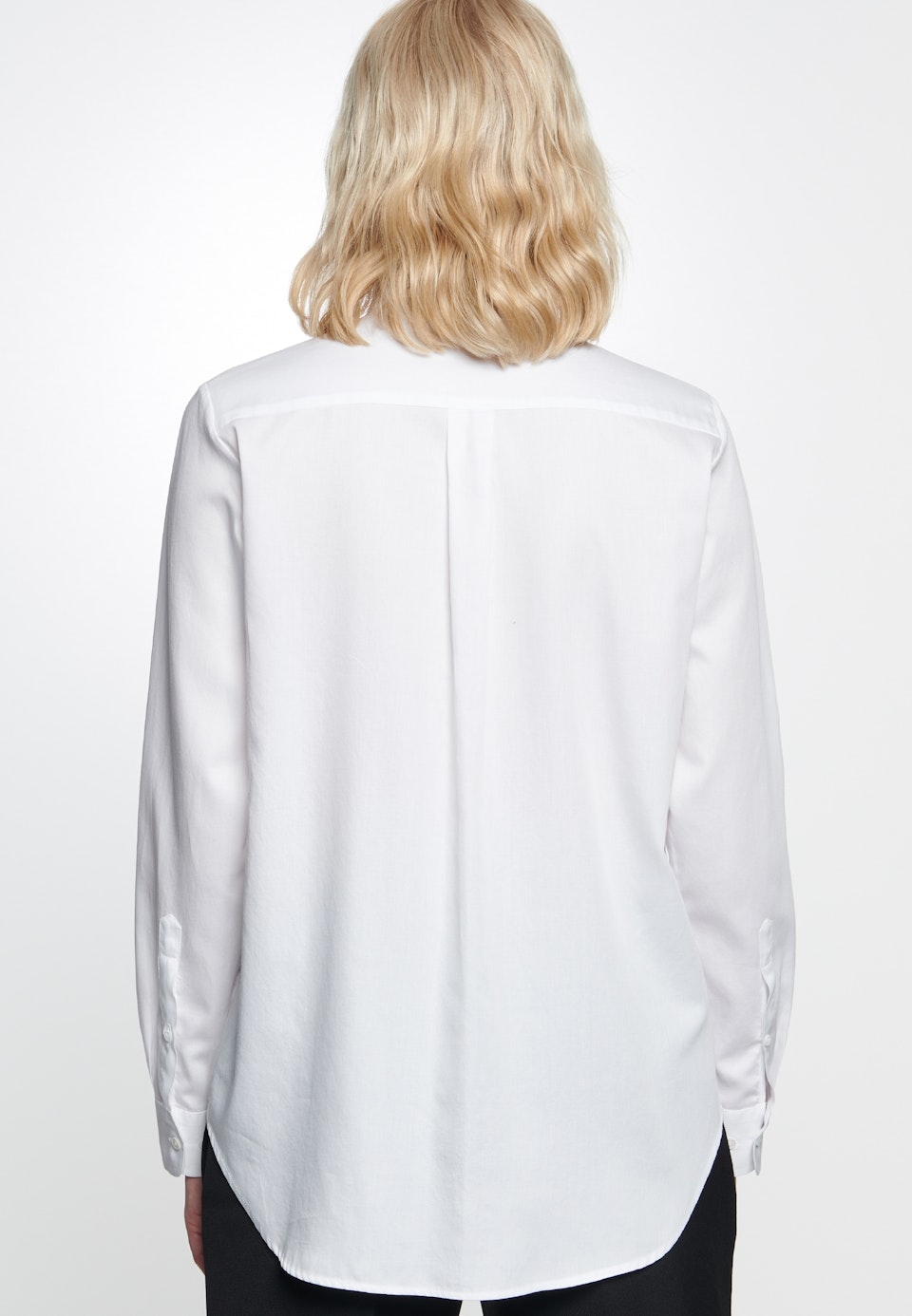 Satin Shirt Blouse made of 100% Cotton in White | Seidensticker Onlineshop