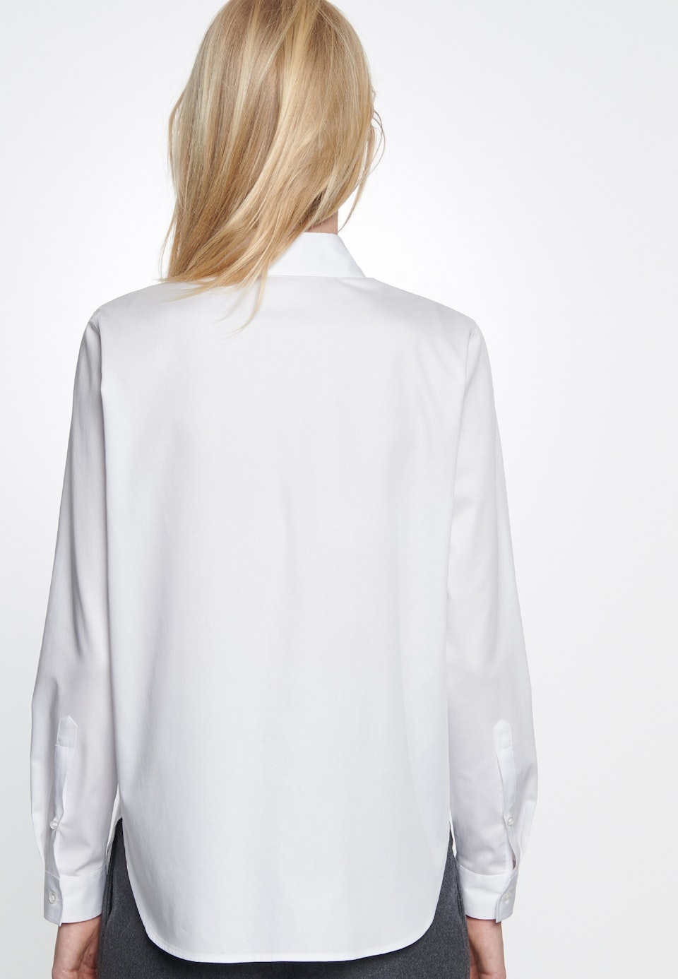 Satin Hemdbluse aus 100% Baumwolle in Weiß | Seidensticker Onlineshop