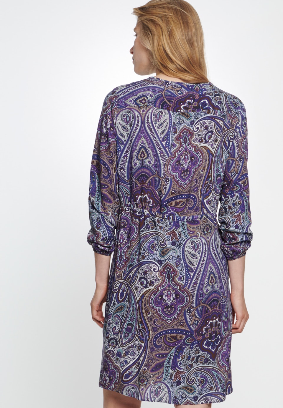 Voile Midi Kleid aus 100% Viskose in Lila | Seidensticker Onlineshop