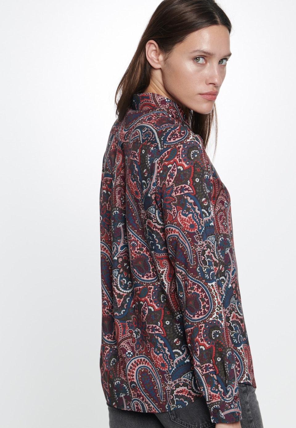 Voile Hemdbluse aus 100% Viskose in Rot | Seidensticker Onlineshop